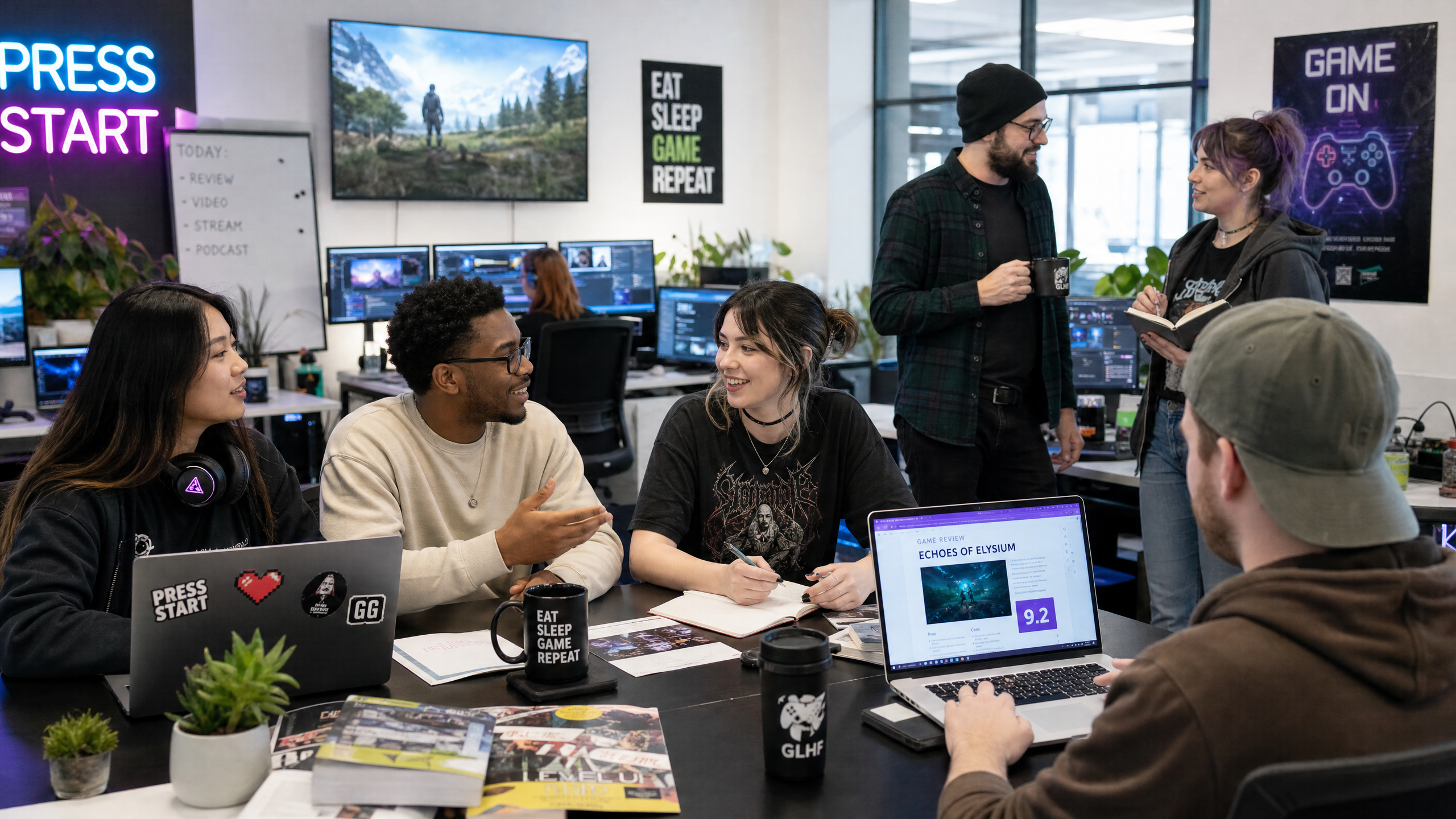 GameBracket team at work